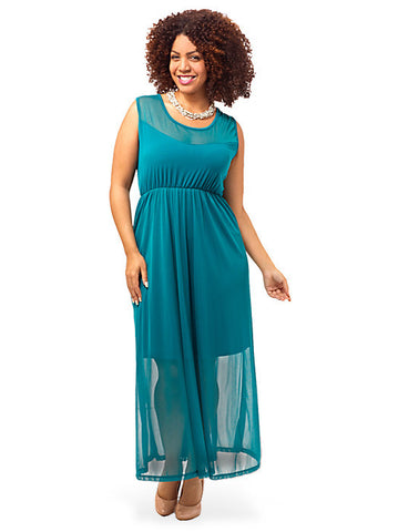 Paris Maxi Dress In Teal