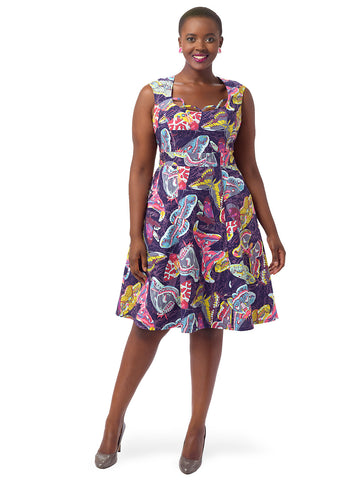 Chloe Dress In Evening Butterflies