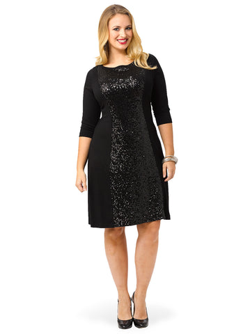 Sequin Panel Dress