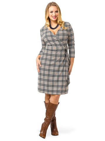 Plaid Ponte Dress