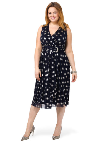 Polka Dot Dress With Buckle