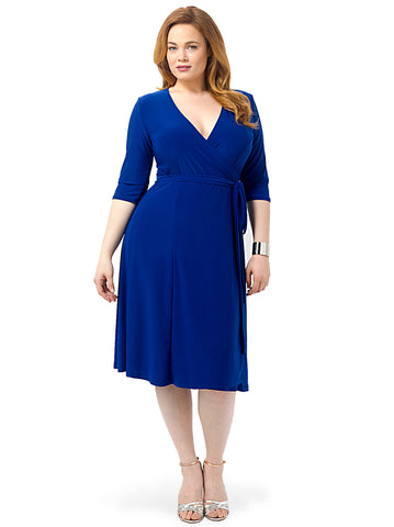 Essential Wrap Dress In Blue