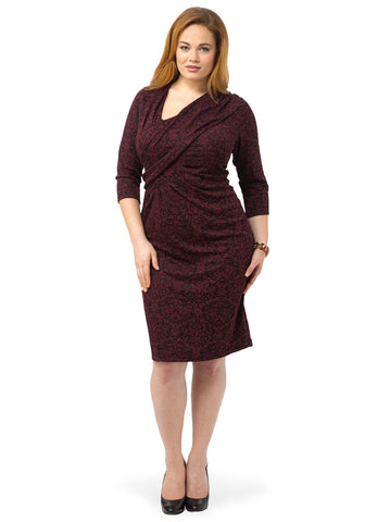 Zola Dress In Cabernet