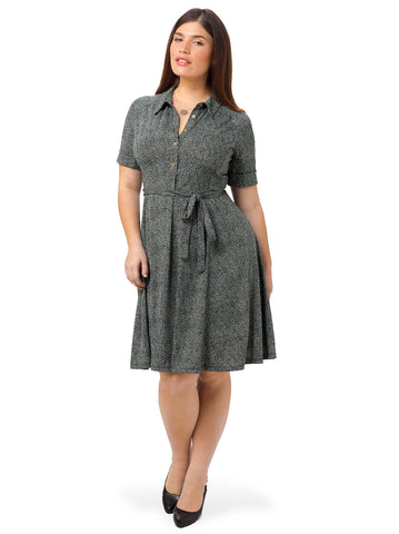 Matte Jersey Shirt Dress