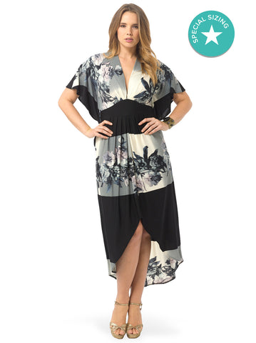 Printed Kaftan Maxi Dress