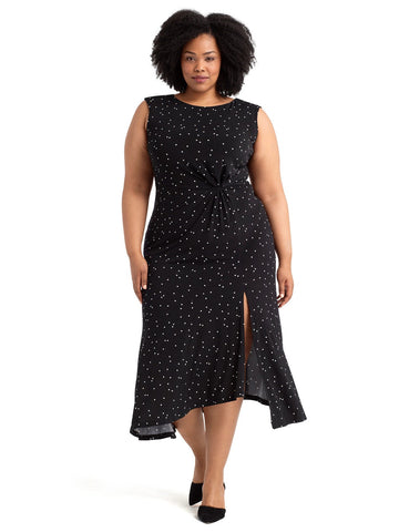 Polka Dot Midi Dress