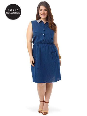 Mia Waisted Shirt Dress