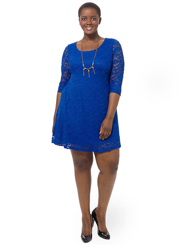 Vartan Tunic Dress In Cobalt