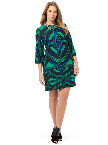 Emerald Printed Dress