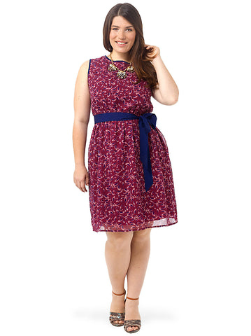 Mini Paisley Fit & Flare Dress