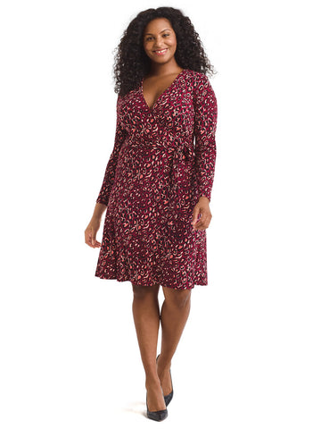 Bold Cheetah Perfect Faux-Wrap Dress