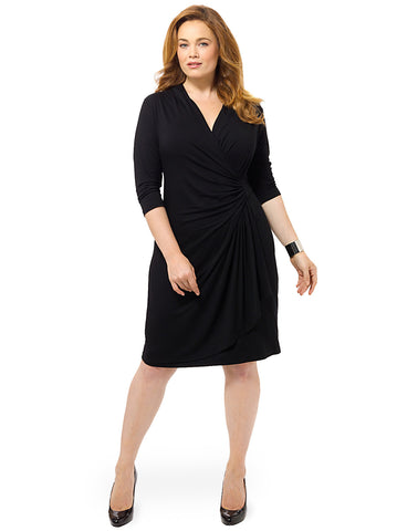 Cascade Wrap Dress