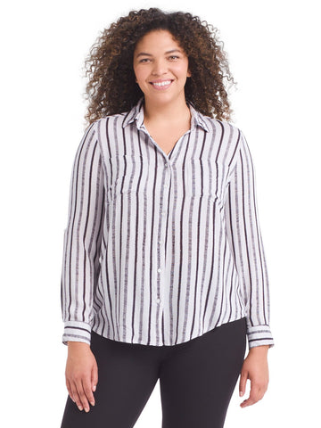 Striped Collared Shirt