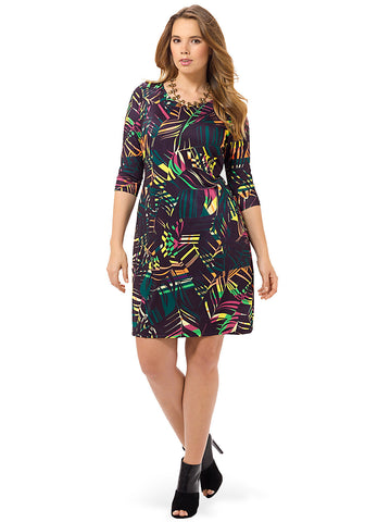 Rainbow Fern Shift Dress