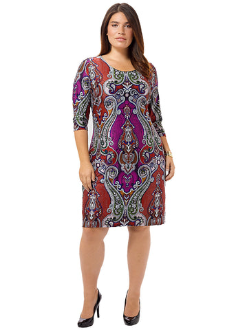 Parisian Paisley Shift Dress