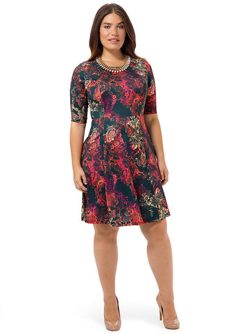 Carina Nebula Fit & Flare Dress