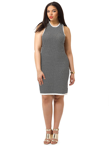 Lacloe Jacquard Bodycon Dress