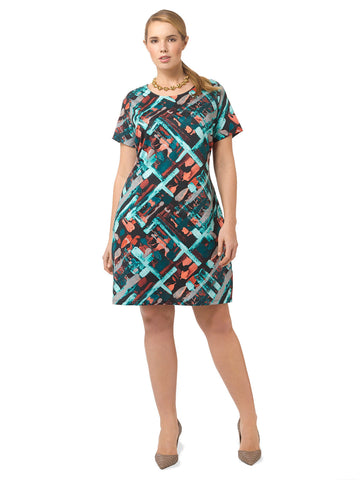 Abstract Cityscape Shift Dress