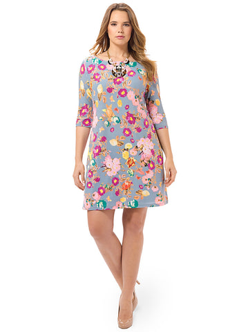 Shift Dress In Flower Market