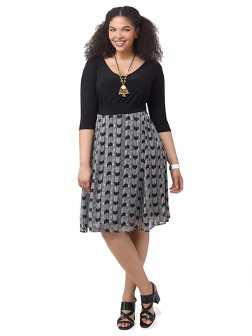 Estelle Dress In Slate Tower