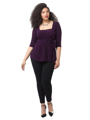 Janelle Top In Damson