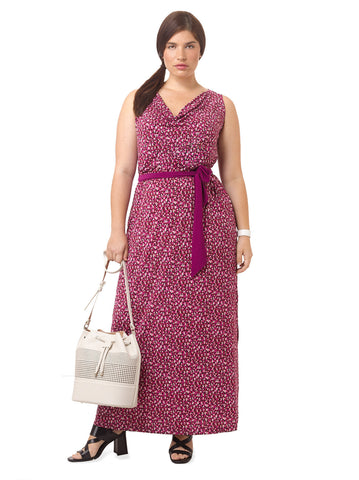 Seneca Maxi Dress In Fuchsia Flame