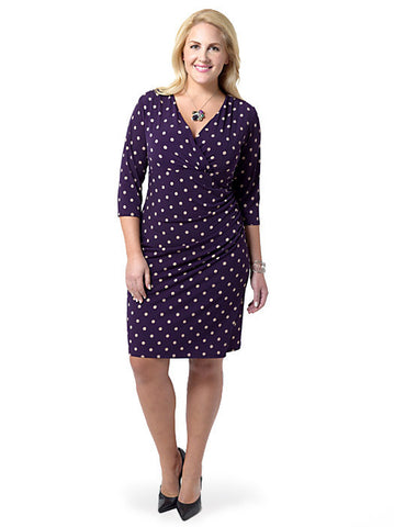 Dot Print Jersey Dress