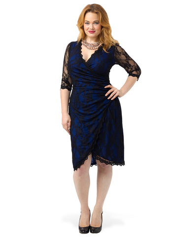 Exclusive Gigi Lace Dress In Blue