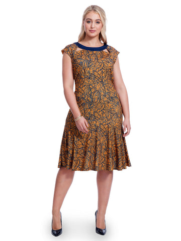 Stencil Printed Gemma Dress