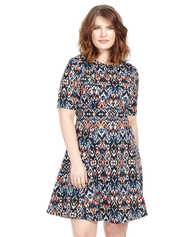 Mirage Print Scuba Dress