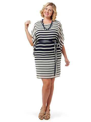 Striped Flutter Dress