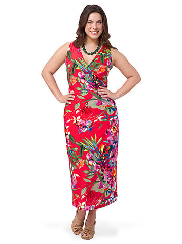 Printed Floral Maxi Dress